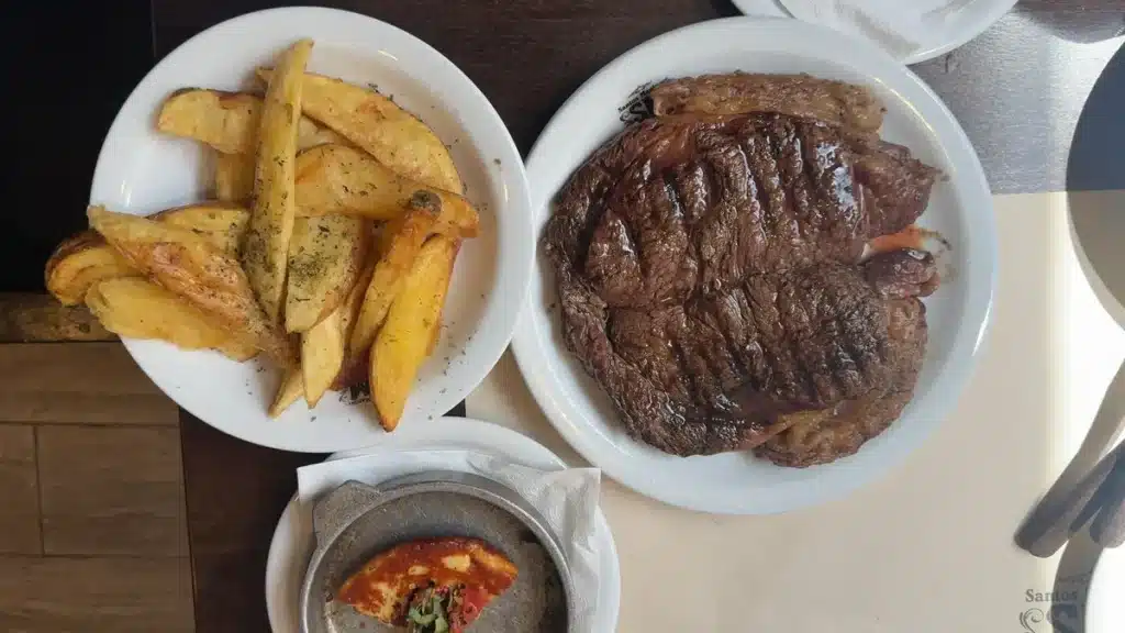 Bife de chorizo no Santos Manjares - Buenos Aires
